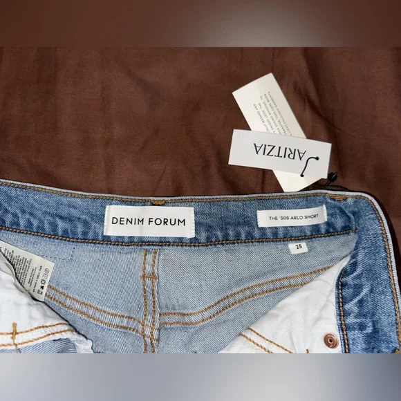 NWT Aritzia Denim Forum Shorts (size 25) - Picture 3 of 7